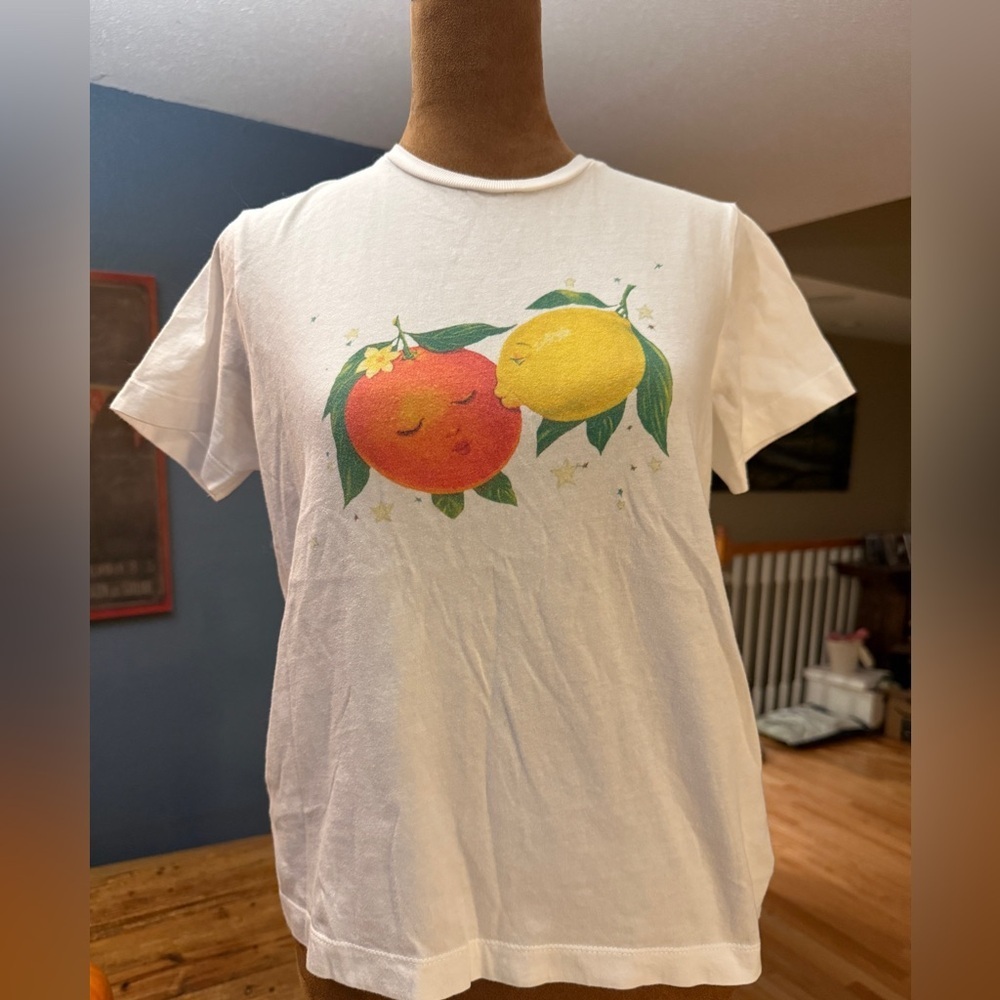 White T-Shirt Fruit Graphic from La Grande Orange Phoenix TikTok blogger fav